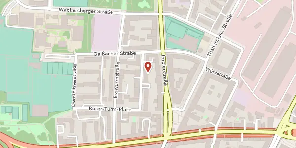 Karte der Umgebung von Schanzenbachstr. 5, 81371 München