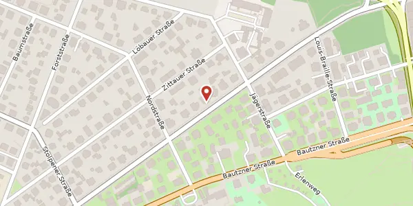 Karte der Umgebung von Radeberger Straße 37, 01099 Dresden