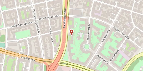 Karte der Umgebung von Landshuter Allee 10, 80637 München