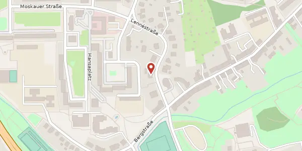 Karte der Umgebung von Lennéstraße 3, 15234 Frankfurt (Oder)
