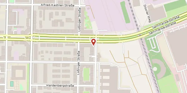 Karte der Umgebung von Altenburger Straße 2, 04275 Leipzig
