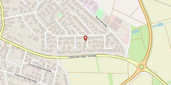 Karte der Umgebung von Hunsrückstraße 4, 71083 Herrenberg