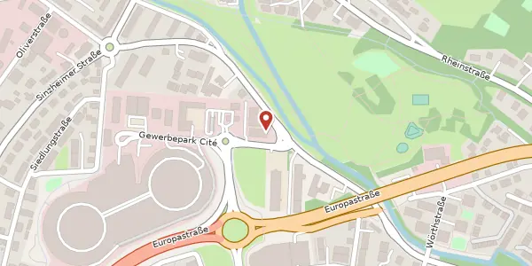 Karte der Umgebung von Schwarzwaldstraße 139, 76532 Baden-Baden