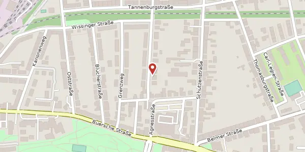 Karte der Umgebung von Kreuzstr. 69, 49084 Osnabrück