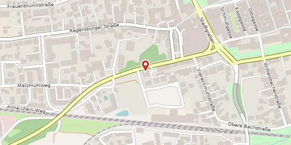 Karte der Umgebung von Geiselhöringer Str. 23, 94315 Straubing