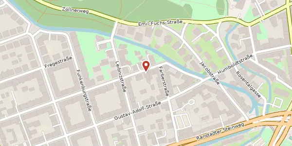 Karte der Umgebung von Hinrichsenstraße 3, 04105 Leipzig