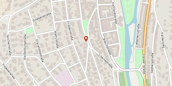 Karte der Umgebung von Lameystraße 36, 75173 Pforzheim