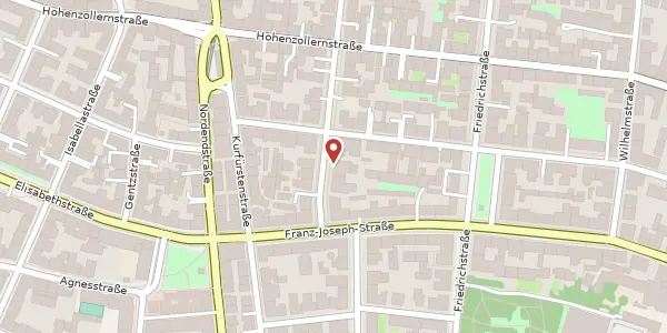 Karte der Umgebung von Römerstr. 6, 80801 München
