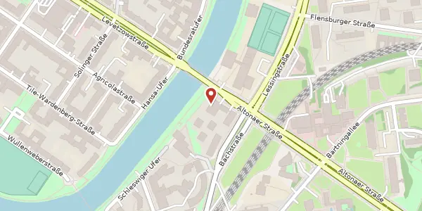 Karte der Umgebung von Altonaer Straße 21, 10555 Berlin