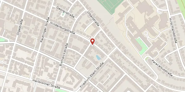 Karte der Umgebung von Hindenburgstraße 86, 73728 Esslingen