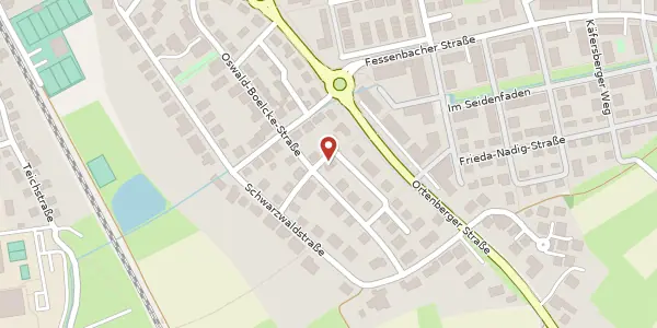 Karte der Umgebung von Anton-Fendrich-Straße 3, 77654 Offenburg