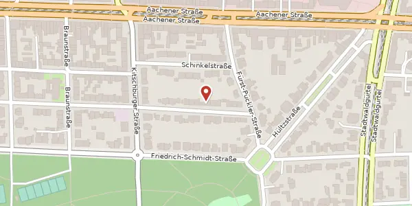 Karte der Umgebung von Wiethasestraße 12 a, 50933 Köln