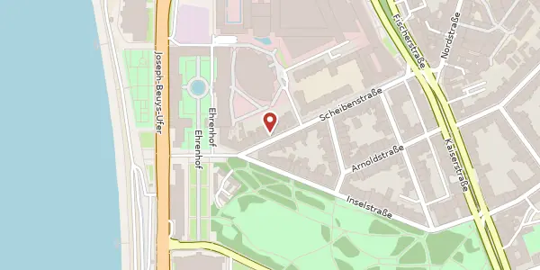 Karte der Umgebung von Scheibenstr. 49, 40479 Düsseldorf