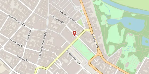 Karte der Umgebung von Friedrichstr. 4-6, 90762 Fürth