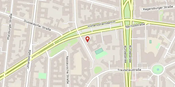 Karte der Umgebung von Nikolsburger Straße 10, 10717 Berlin