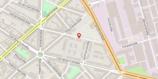 Karte der Umgebung von Leopoldstraße 15, 67063 Ludwigshafen am Rhein