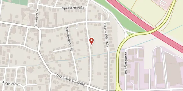 Karte der Umgebung von Ludwigstr. 25, 64572 Büttelborn