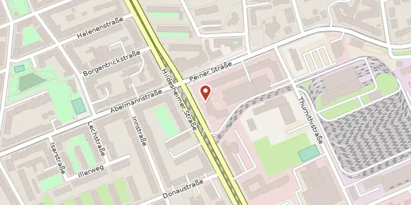 Karte der Umgebung von Hildesheimer Straße 265-267, 30519 Hannover