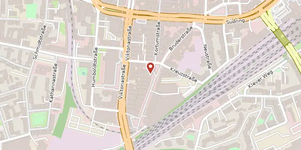Karte der Umgebung von Kortumstr. 17, 44787 Bochum