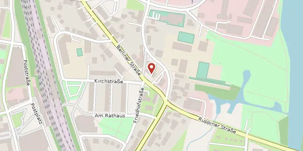 Karte der Umgebung von Berliner Straße 46, 16761 Hennigsdorf
