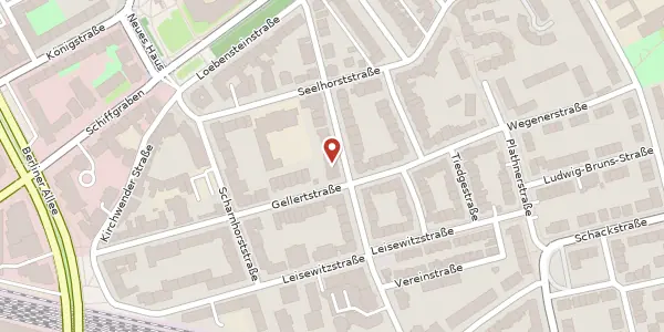 Karte der Umgebung von Ellernstraße 26/28, 30175 Hannover