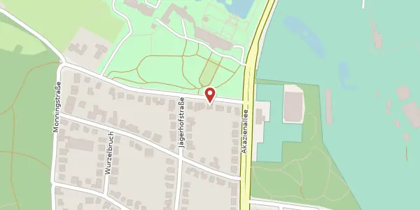 Karte der Umgebung von Platanenallee 23, 45478 Mülheim an der Ruhr