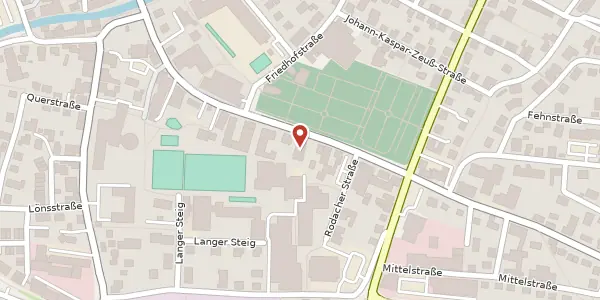 Karte der Umgebung von Rodacher Str. 18, 96317 Kronach