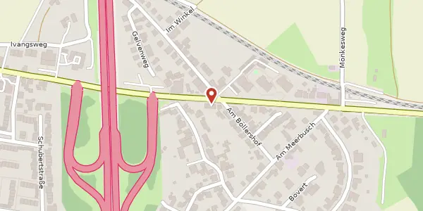 Karte der Umgebung von Meerbuscher Str. 260, 40670 Meerbusch
