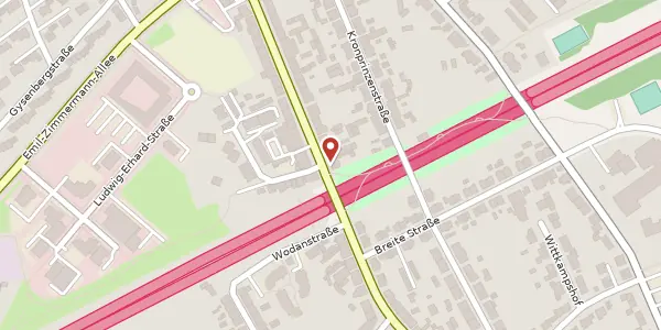 Karte der Umgebung von Cranger Str. 181, 45891 Gelsenkirchen