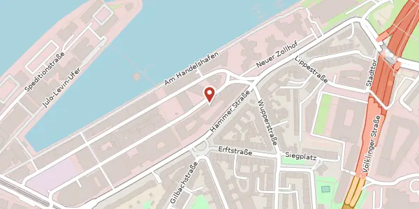 Karte der Umgebung von Zollhof 4, 40221 Düsseldorf
