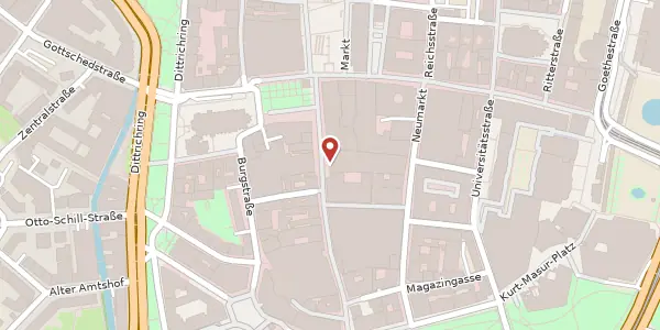 Karte der Umgebung von Petersstraße 15, 04109 Leipzig