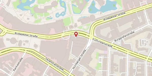 Karte der Umgebung von Budapester Straße 43, 10787 Berlin