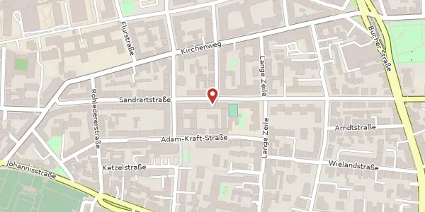 Karte der Umgebung von Sandrartstr. 13, 90419 Nürnberg