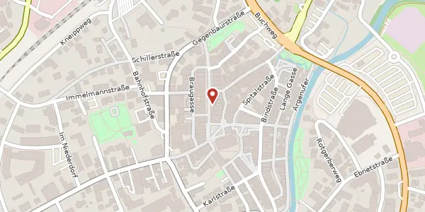 Karte der Umgebung von Herrenstraße 10, 88239 Wangen