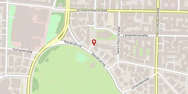 Karte der Umgebung von Bavariaring 11, 80336 München