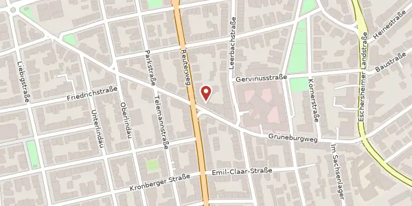 Karte der Umgebung von Grüneburgweg 64, 60322 Frankfurt