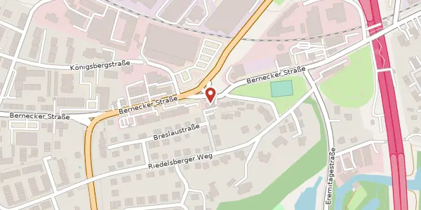 Karte der Umgebung von Bernecker Str. 58, 95448 Bayreuth