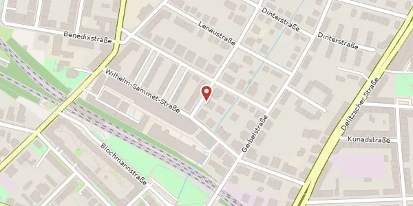 Karte der Umgebung von Kleiststraße 4, 04157 Leipzig