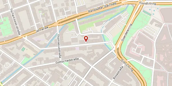 Karte der Umgebung von Lessingstraße 8, 04109 Leipzig