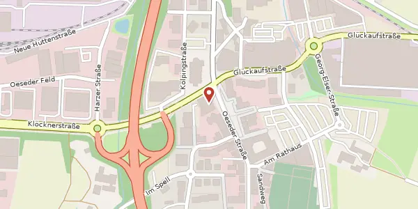 Karte der Umgebung von Oeseder Str. 74, 49124 Georgsmarienhütte