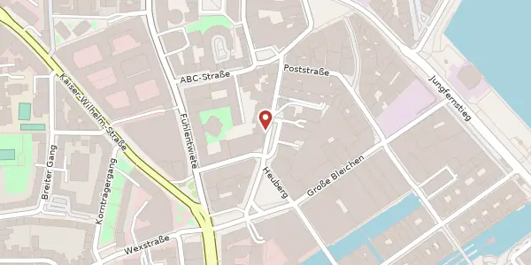 Karte der Umgebung von Hohe Bleichen 13, 20354 Hamburg