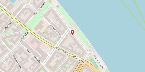 Karte der Umgebung von Taunusstraße 21, 55118 Mainz