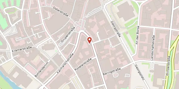 Karte der Umgebung von Osterstraße 27, 30159 Hannover