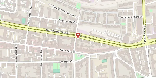 Karte der Umgebung von Hamburger Str. 69, 44135 Dortmund
