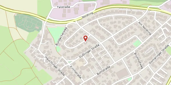Karte der Umgebung von Bronnäckerstraße 5, 72147 Nehren
