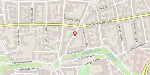 Karte der Umgebung von Maxfeldstr. 10, 90409 Nürnberg