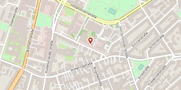 Karte der Umgebung von Baumstr. 25, 45128 Essen