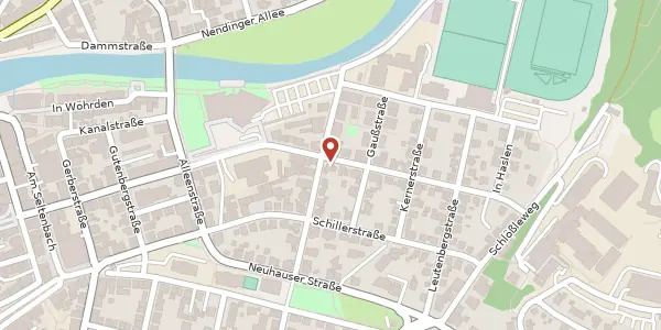 Karte der Umgebung von Königstraße 52, 78532 Tuttlingen