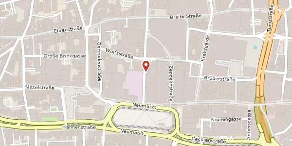 Karte der Umgebung von Richmondstr. 6, 50667 Köln