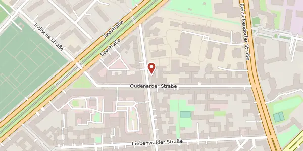 Karte der Umgebung von Groningerstraße 34, 13347 Berlin